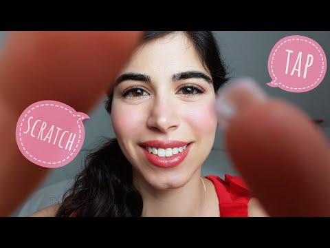 👐LENSTAPPING (whispering "tap" & "scratch")🙌ASMR