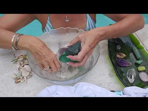ASMR Crystals Collection. Tapping & Marble Sounds. Saltwater Trickling Sounds (no talking)