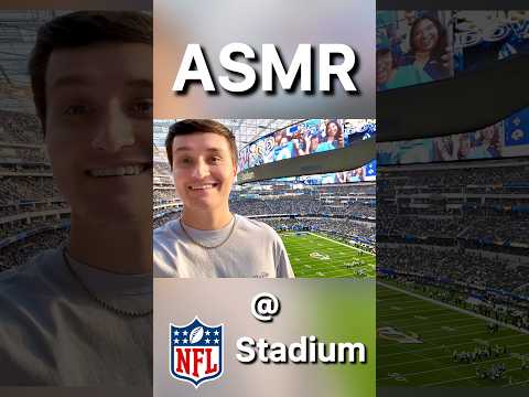 ASMR at NFL FOOTBALL GAME 🏈 (asmr in public) #shorts #asmr #football