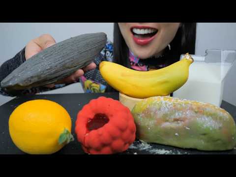 VIRAL FRUIT MOUSSE CAKE (ASMR EATING SOUNDS) NO TALKING | SAS-ASMR