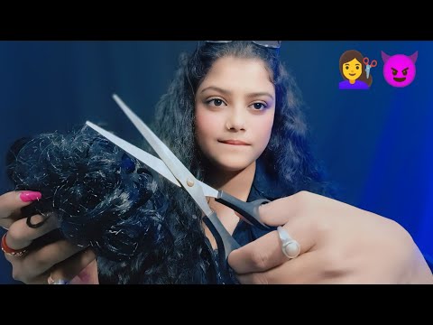 ASMR |  Toxic Sister Doing Your Haircut And Hairstyle | 💇‍♀️😈