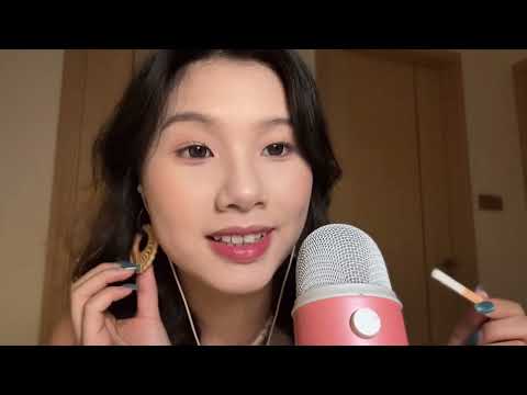 [ida sleep aid] Various fun candy tastings 🚬🃏sugar #audioasmr #foodsound