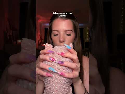 Bubble wrap on mic ASMR #asmr #triggersforsleep #relax #tingles #relaxing #tingle