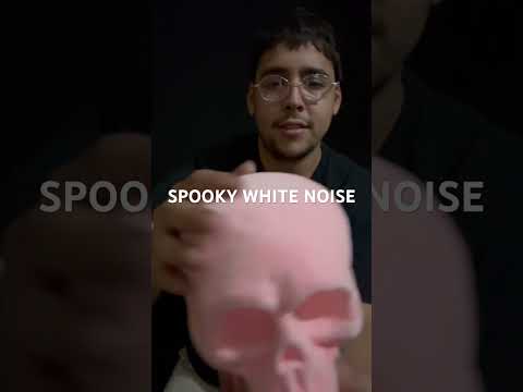 SPOOKY WHITE NOISE  [ ASMR ] #asmr #whitenoise #spooky #skull #pink