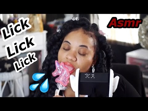 ASMR👅💦 Ear Licking Lollipop/🍭No Talking 🤫