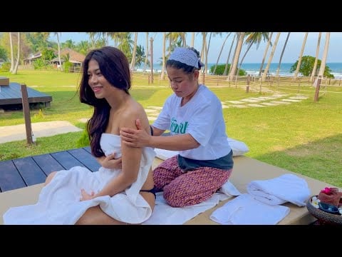 ASMR: STRONG THAI FULL BODY OIL MASSAGE for Deep Relaxation!