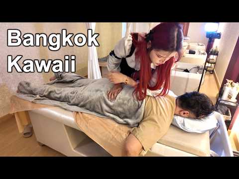 This Red Haired Thai beauty provides a great massage at Kawaii Barbershop in Bangkok, Thailand.