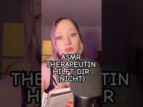 ASMR Therapeutin Roleplay (ich helf dir nicht) #fabricscratching #roleplay