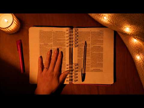 ASMR CRISTÃO - Durma ouvindo a Palavra de Deus 😴 Sussurros e a tela vai ESCURECENDO