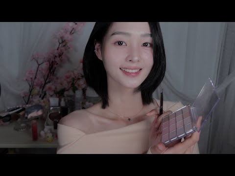 ASMR(Sub) 잠이 오는 봄 맞이 메이크업 원데이 클래스 롤플레이  | Sleepy Makeup one-day class Role Play