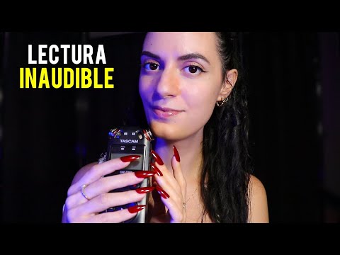 ASMR español LECTURA INAUDIBLE para Dormir 💙 (luz baja)