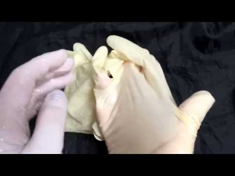 LATEX GLOVES👏  STICKY LAYERING [[ASMR]]