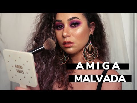 ASMR AMIGA MALVADA TE MAQUIANDO | BEM MALVADA!