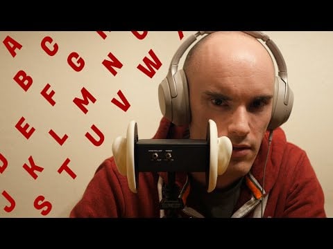 [ASMR] Binaural Alphabet of Trigger Words