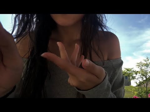 fast & aggressive ASMR outside 🌞