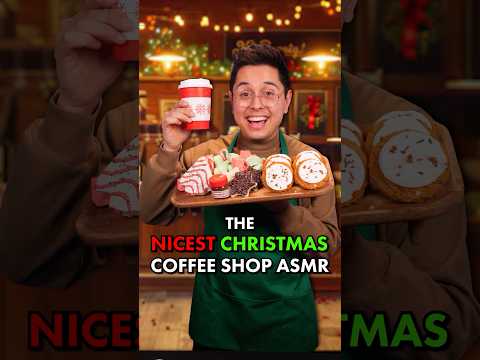 Cozy Christmas Coffee Shop | ASMR Roleplay🎄☕