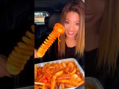 When mom lets you eat only one bowl of spicy tteokbokki… #food #ramen #eating