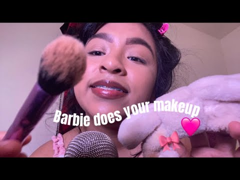 ASMR BARBIE DOES YOUR MAKEUP!!!🩷💖🎀💤👚