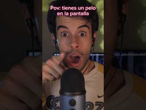 POV: tienes un pelo en la pantalla #asmr #shorts