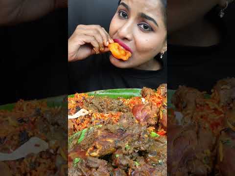 ASMR Eating Spicy Handi Chicken Biryani,Kala Bhuna Mutton Curry Masala Big Bites ASMR Eating Mukbang