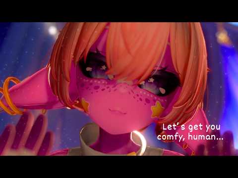ASMR VRChat | Alien Helps You Get Ready for Sleep (binaural, grooming, personal attention)