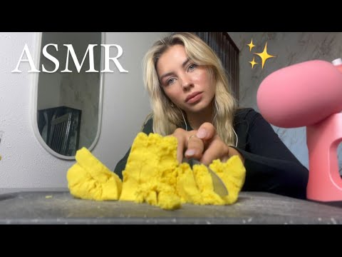 ASMR Magic Sand Cutting & Soothing Nail Tapping | Relaxation ⏳ [German]