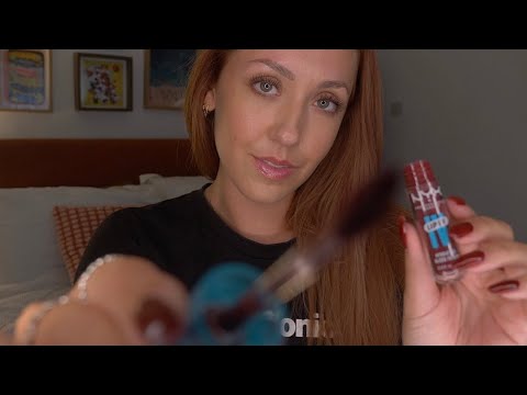 ASMR Inaudible Makeover - Doing your makeup RP
