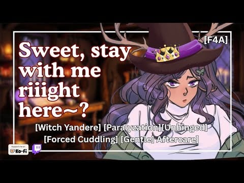 Witch Girlfriend Paralyzes You So You Can Never Leave Her Again [Yandere ASMR Roleplay] [Aftercare]