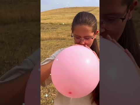 Blowing PINK Balloon #balloon #youtubepartnerprogram #balloon #asmr