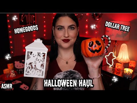 ASMR | Dollar Tree & HomeGoods Halloween Haul 💀✨