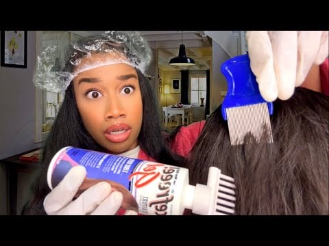 ASMR Your Overprotective Mom Checks You For Lice *She’s Deathly Afraid of Bugs 🪲 ASMR Lice Check