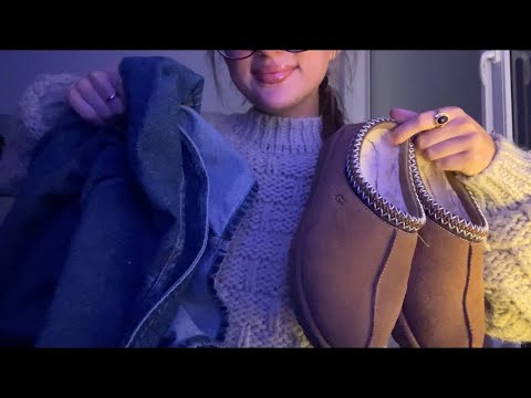 ASMR fabric sounds | jeans, shoe tapping, scratching