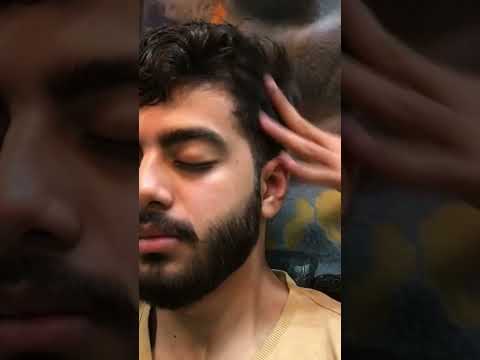 #instantsleep #sleepy #soothingsounds #forehead #neckpainrelief #earmassage #lahoribarber #relaxing
