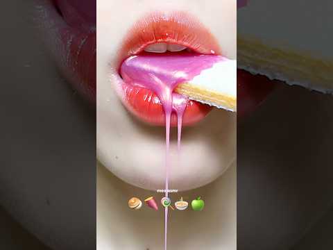 Asmr Eating Emoji Food 🍠🍏🍜 (Compilation Old Videos) #meoasmr #mukbang  #satisfying #asmrsounds