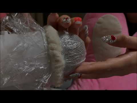 [ASMR] (No Talking) Touching Mic w/ Plastic Wrap