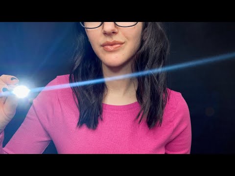 ASMR Sleepy Eye Exam l Soft Spoken, Personal Attention, Light Triggers