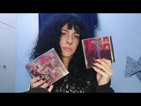 ASMR showing you my CD collection | part 2 (metal, brutal death metal, slam)