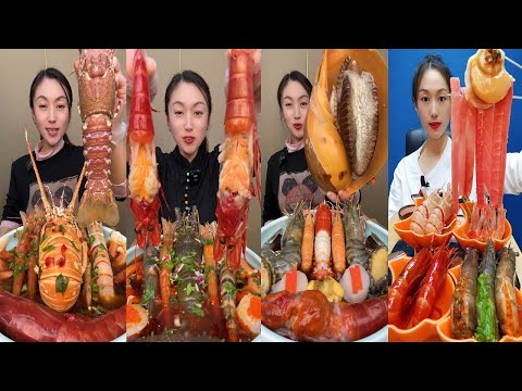 🦐💥 EPIC SEAFOOD FEAST | Giant Boiled Seafood MUKBANG ASMR Eating Sounds!