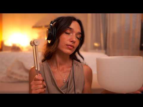 ASMR con Diapasones para Calmar la Mente | Frecuencias Relajantes y Sanadoras