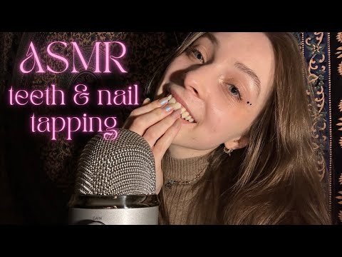 ASMR • teeth tapping & nails tapping 💅🏼🦷 no talking