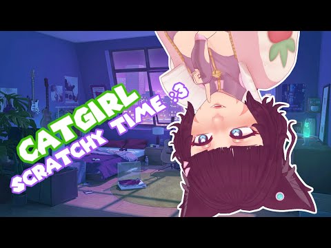 [ASMR]🐾 Catgirl Scratches Fabric For Maximum Tingles