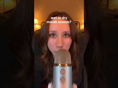 ASMR | Wet or Dry Mouth Sounds #asmr #tingles #asmrsounds #asmrtingles #asmrtriggers