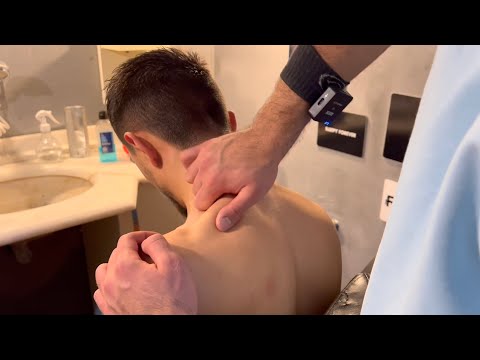 Neck muscle DISEASE relief and excellent ASMR massage techniques