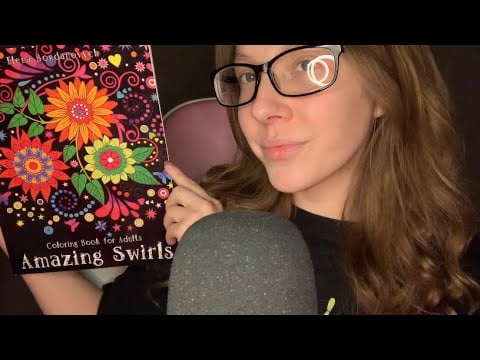 ASMR Tapping On Elena Bogdanovych's Amazing Swirls Coloring Book For Adults (No Talking)