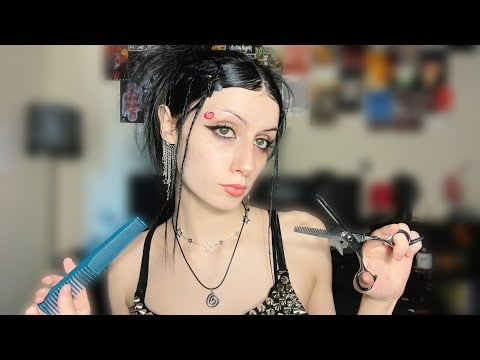 asmr- friend gives you a haircut 💓 