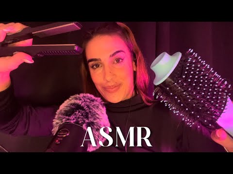 ASMR | ESCOVANDO E FAZENDO CHAPINHA NO SEU CABELO (personal attention)