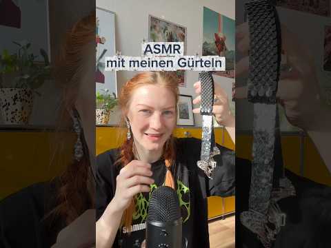 ASMR mit meinen Second Hand Gürteln aus Leder & Metall 🌺