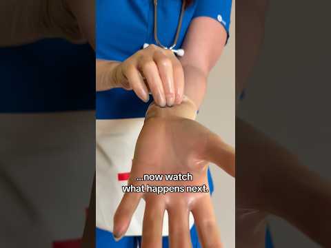 Glove Application: A Step-by-Step Approach before the exam.  #medicalexam #nurse #latexgloves