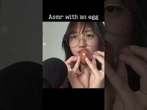 [ASMR] with my friend egg named david🥚🎧 #asmr #asmrsound #asmrvideo #egg #tapping #shorts