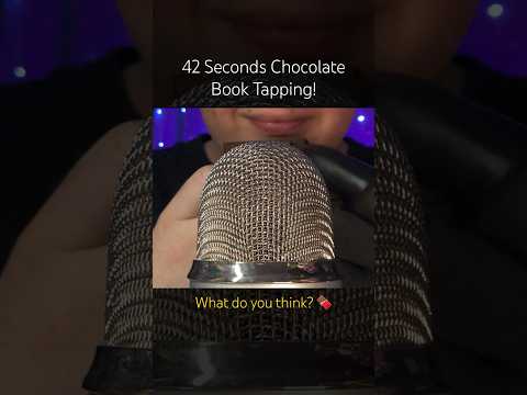 42 Seconds Chocolate Book Tapping! #asmr